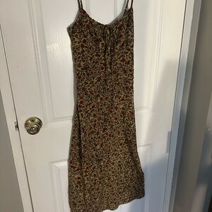 Floral Print Spaghetti Strap Dress